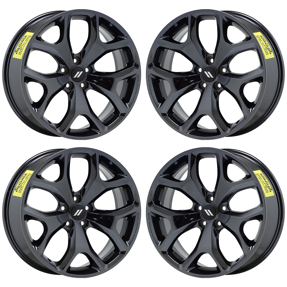 20" Charger Challenger RT Black Chrome wheels Factory OEM set 2523 EXCHANGE